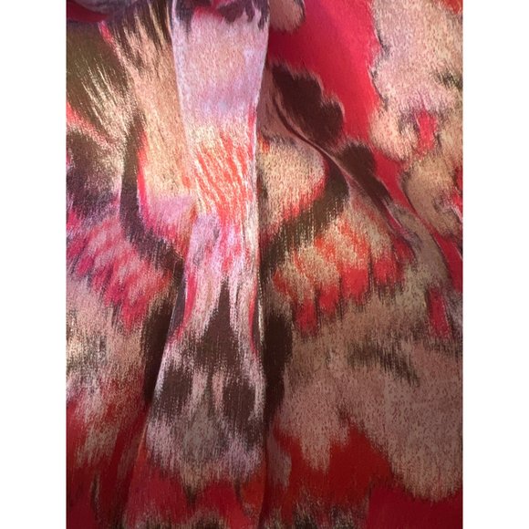 Tory Burch Silk Blend Watermelon Luau Dress 6 - Picture 6 of 10